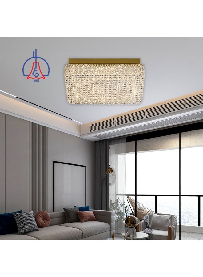 AL SALHIYA LIGHTING LED Acrylic Ceiling Light  18W Acrylic Shade,Iron Base   Size: D28cm x H9cm 4000k - Image 1